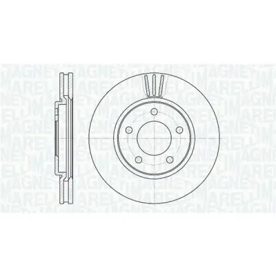Auténtico Disco de freno MAGNETI MARELLI 361302040306